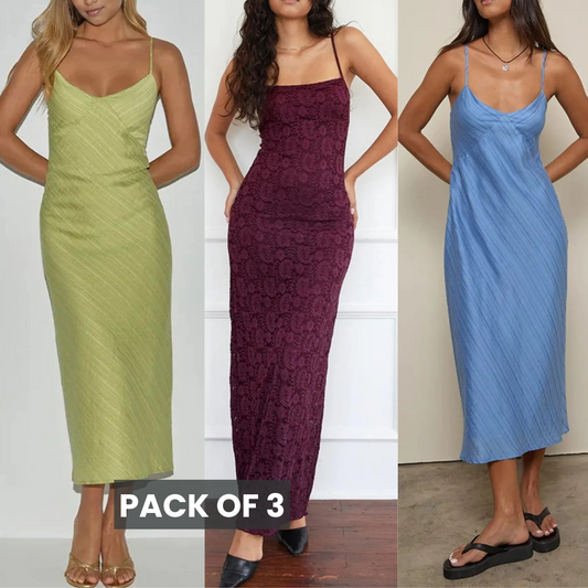 3 Combo Dailywear Dresses for Women | Stylish and Affordable | DD-07