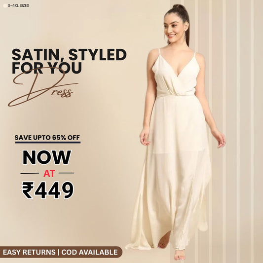 Women’s Full Length Satin Dress Luxe Looks for Every Occasion | S-02