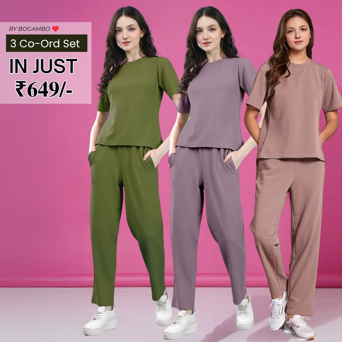 3-Pack Summer Style Co-ord Set Collection | CS-12