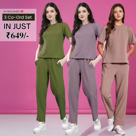 3-Pack Summer Style Co-ord Set Collection | CS-12