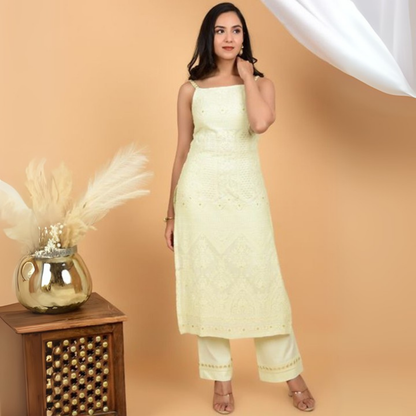 Pack of 3 |Chikankari Suit Sets with Dupatta | Traditional Ethnic Wear for Women | CSC-08