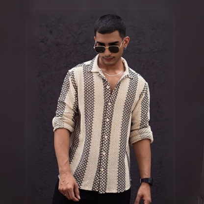 2-Pack Men’s Crochet Shirts | Lightweight and Trendy | CR-03
