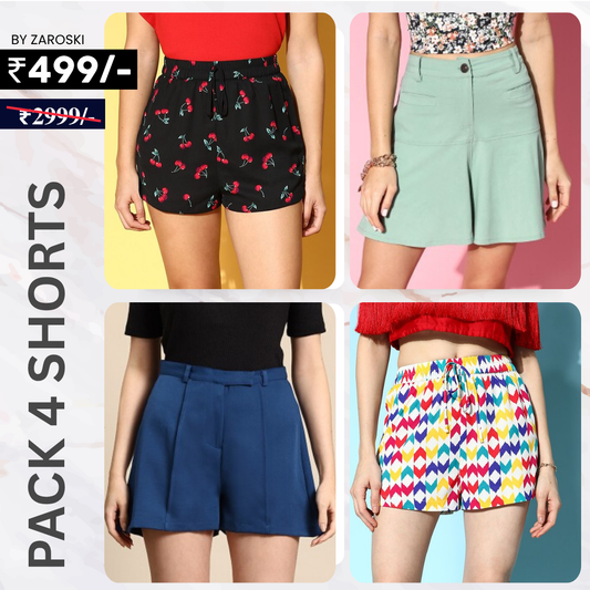 Women's Cotton Short Pants for Everyday Ease |  Comfort Meets Style | SP-05