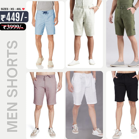6-Pack Premium Men’s Shorts | Breathable, Stylish, and Comfortable For Summers | ML-03