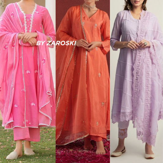 Elegant 3-Piece Women Kurti Set with Dupatta Combo Pack – Stylish, Comfortable & Versatile Ethnic Wear | KS-03