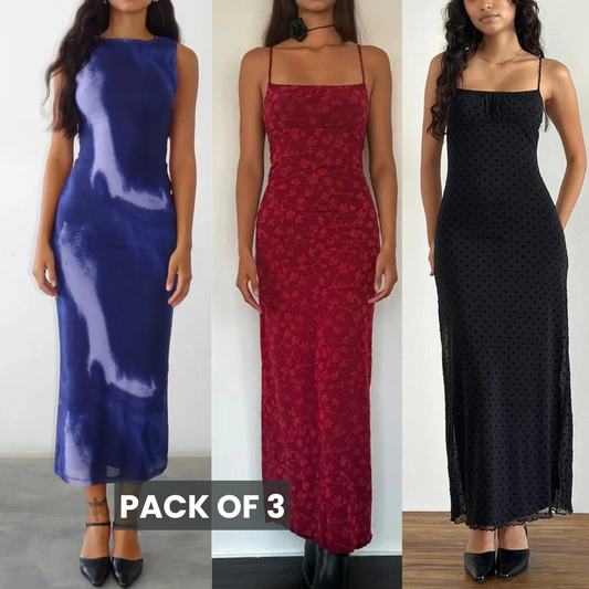 3 Combo Dailywear Dresses for Women | Stylish and Affordable | DD-08