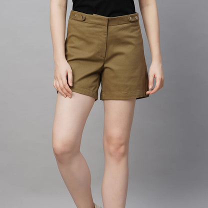 Gorgeous Regular Fit Cotton Shorts for Women | Pack Of 2 | C-011