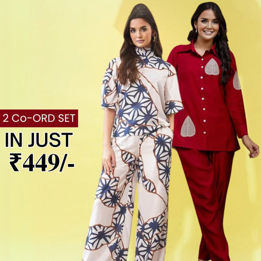 2-Pack Combo Double the Style with Our Co-Ord Set | C-144