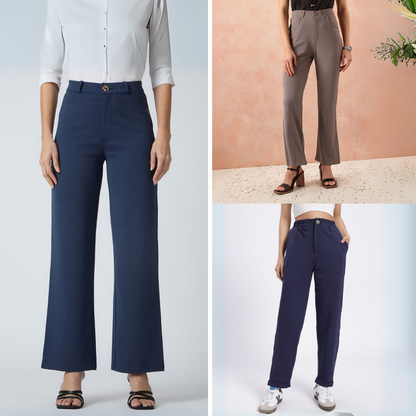 3-Pack of Women’s Trousers & Formal Pants (TF-03)