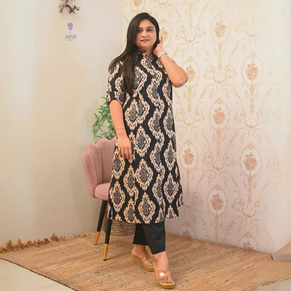 3 Combo Soft Cotton Kurta with Stylish Printed Pants Set For Daily Wear | KSP-06