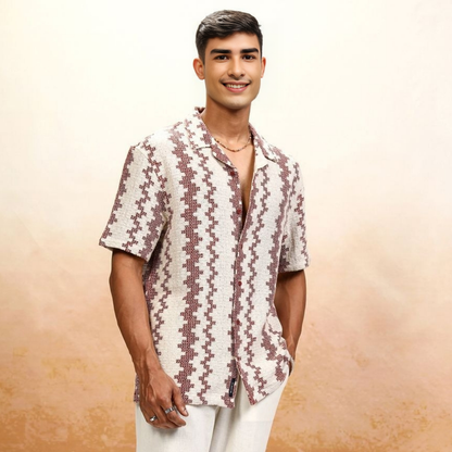 2-Pack Men’s Crochet Shirts | Lightweight and Trendy | CR-09