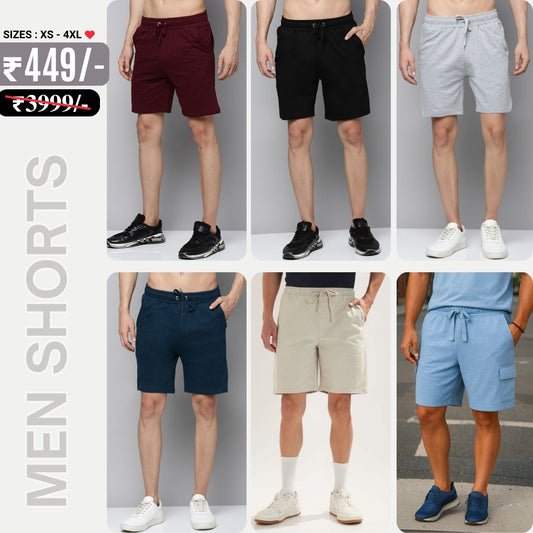 6-Pack Premium Men’s Shorts | Breathable, Stylish, and Comfortable For Summers | ML-04