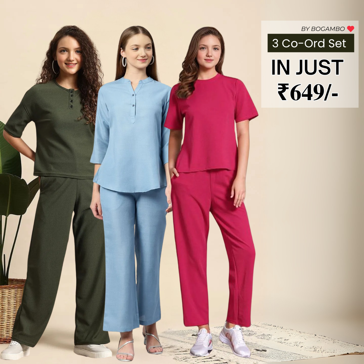 3-Pack Summer Style Co-ord Set Collection | CS-14