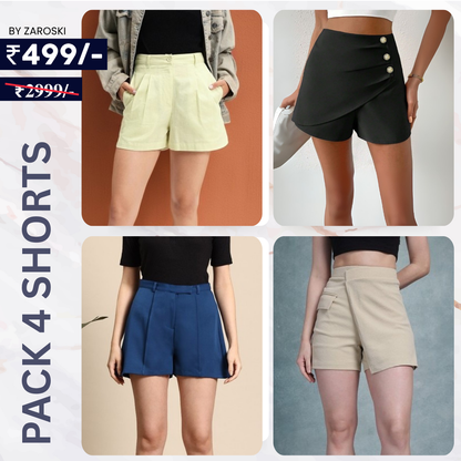 Women's Cotton Short Pants for Everyday Ease |  Comfort Meets Style | SP-06