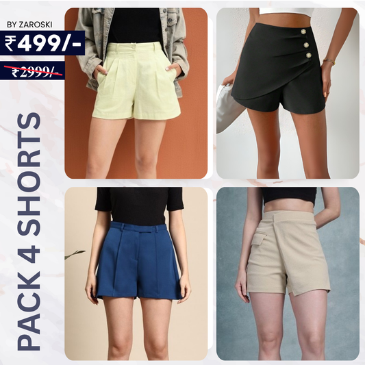 Women's Cotton Short Pants for Everyday Ease |  Comfort Meets Style | SP-06