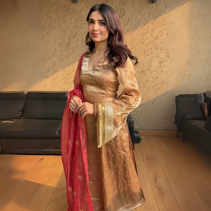 Embrace Elegance with Our 3-Piece Adjustable Kurti, Pant & Dupatta Set | PACK OF 3 | AK-03