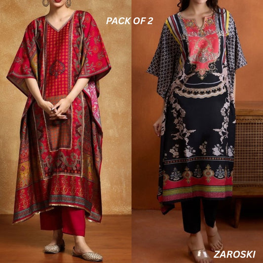 Stylish Kaftan Kurta and Pant Combo for Every Occasion | K-05