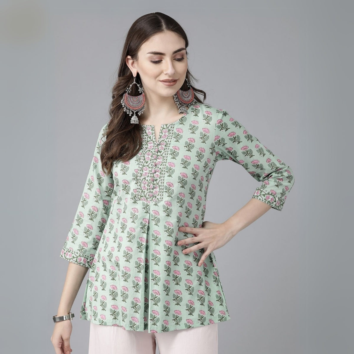 6 Pack Short Kurtis | Perfect For Summer| 3/4 Sleeve | C-104