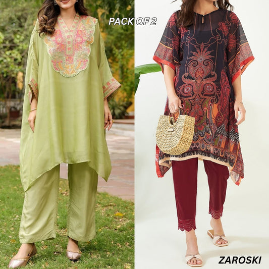 Stylish Kaftan Kurta and Pant Combo for Every Occasion | K-06