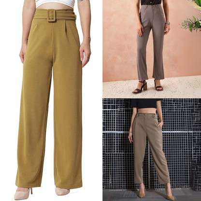 3-Pack of Women’s Trousers & Formal Pants (TF-05)
