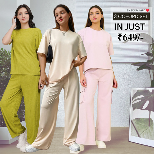 3-Pack Summer Style Co-ord Set Collection | CS-15
