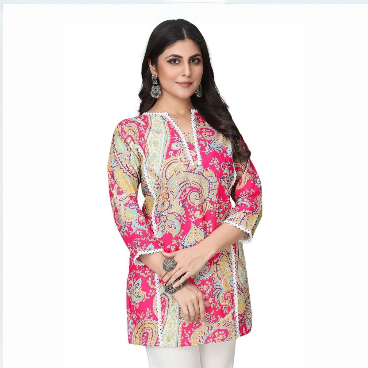 6 Pack Short Kurtis | Perfect For Summer| 3/4 Sleeve | C-105