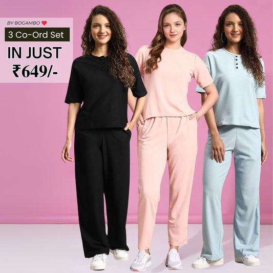 3-Pack Summer Style Co-ord Set Collection | CS-16