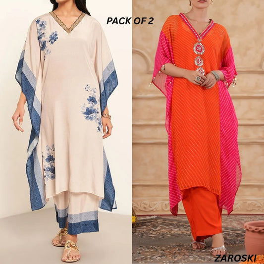 Stylish Kaftan Kurta and Pant Combo for Every Occasion | K-03