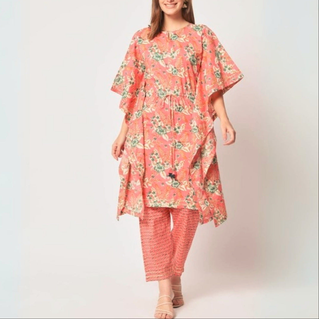 Stylish Kaftan Kurta and Pant Combo for Every Occasion | K-08