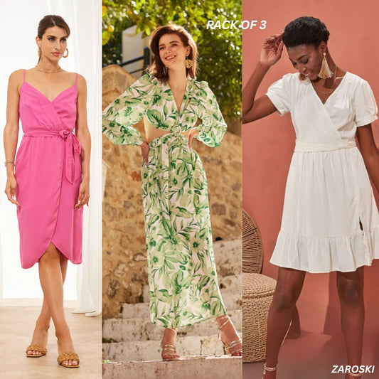 Set of 3 Trendy Western Dresses – Perfect for Work, Parties, and Casual Wear | PD -07