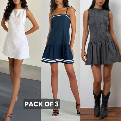 3 Combo Dailywear Dresses for Women | Stylish and Affordable | DD-02