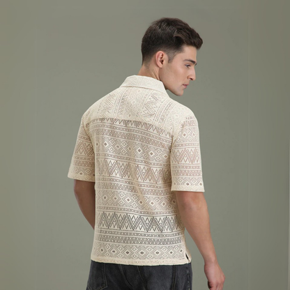 2-Pack Men’s Crochet Shirts | Lightweight and Trendy | CR-01