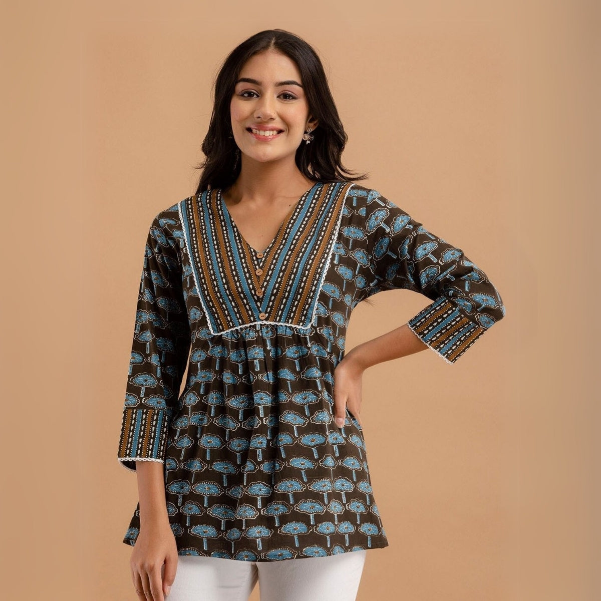 6 Pack Short Kurtis | Perfect For Summer| 3/4 Sleeve | C-106