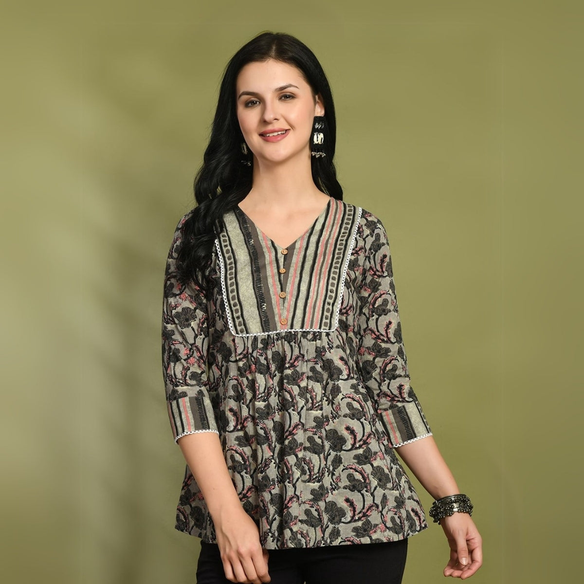 6 Pack Short Kurtis | Perfect For Summer| 3/4 Sleeve | C-106