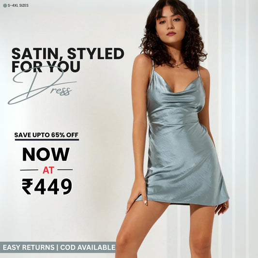 Women’s Green Pink Satin Dress Luxe Looks for Every Occasion | S-08