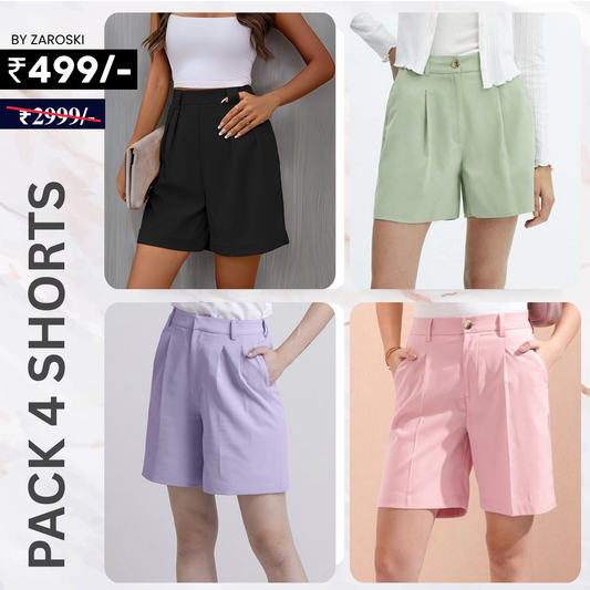 Women's Cotton Short Pants for Everyday Ease |  Comfort Meets Style | SP-10