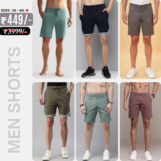 6-Pack Premium Men’s Shorts | Breathable, Stylish, and Comfortable For Summers | ML-08